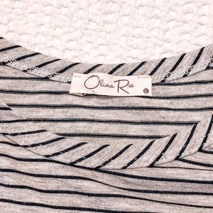 Long sleeve striped top